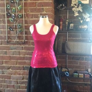 (3) Pink Tank Top w/ Sequins in a Lovely Sequence